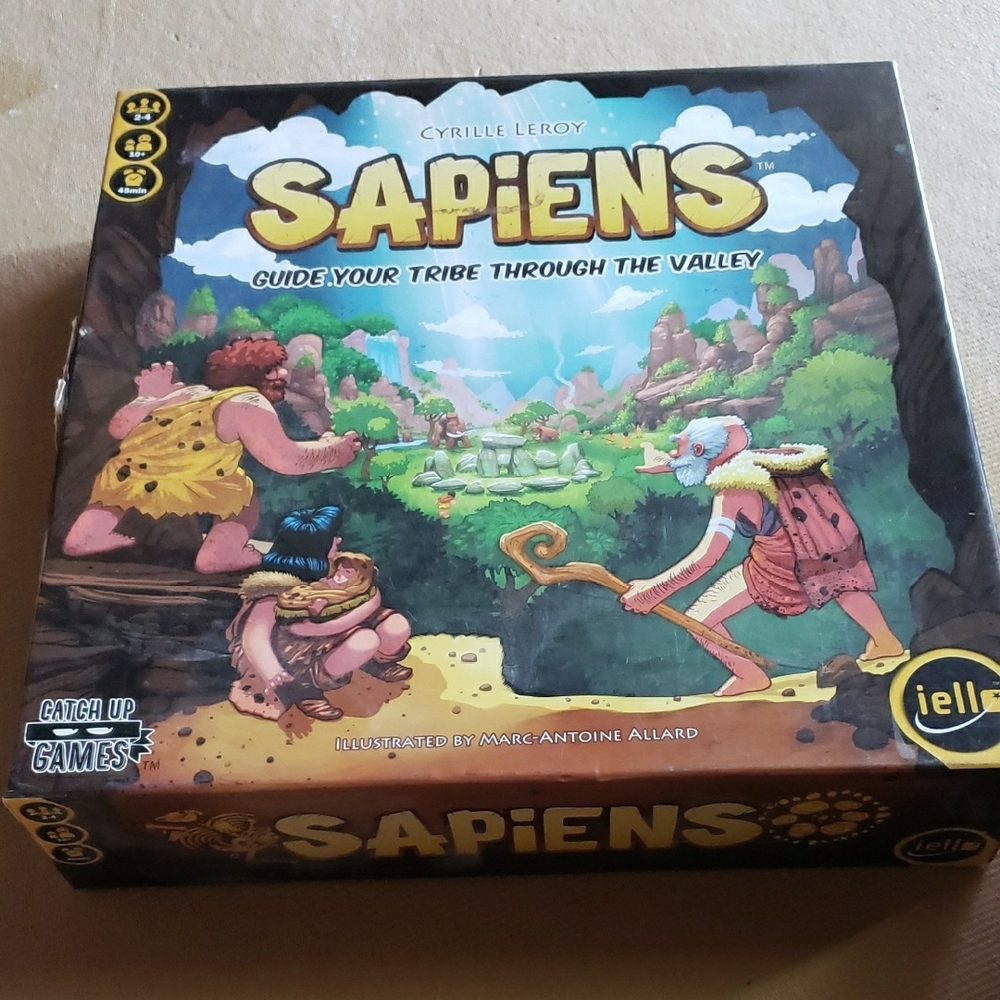 Sapiens Prehistoric Adventure Board Game Vibrant Colors
